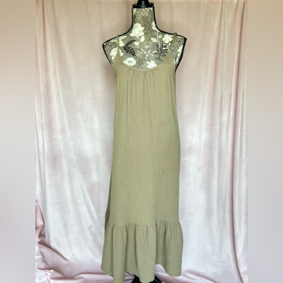 Mable Gauze Midi Dress Size S - Picture 3 of 11